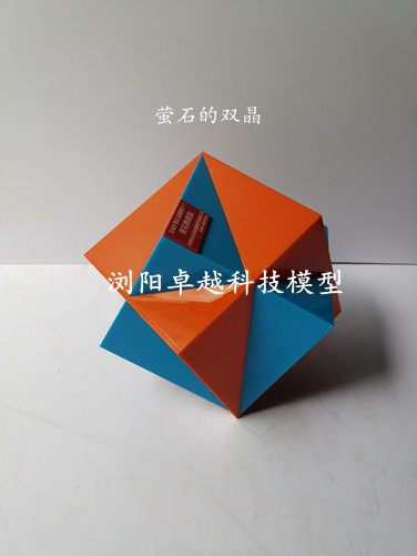 <b>螢石的雙晶模型</b>